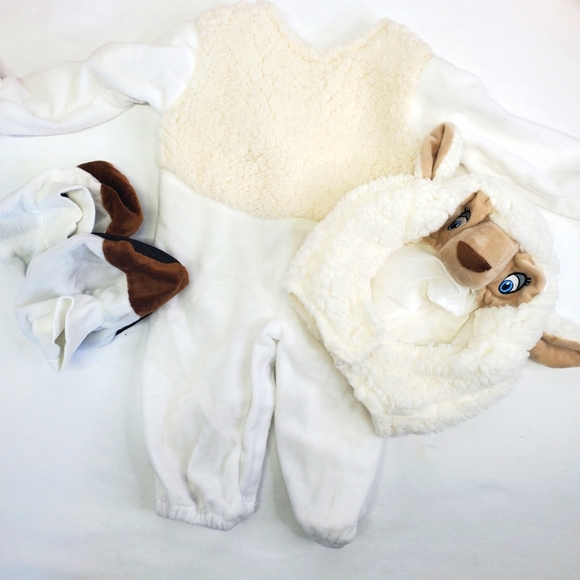 Little Lamb Costume Halloween /Trick or Treating Outfit  Soft & Comfy Size 6-12M - Picture 11 of 14